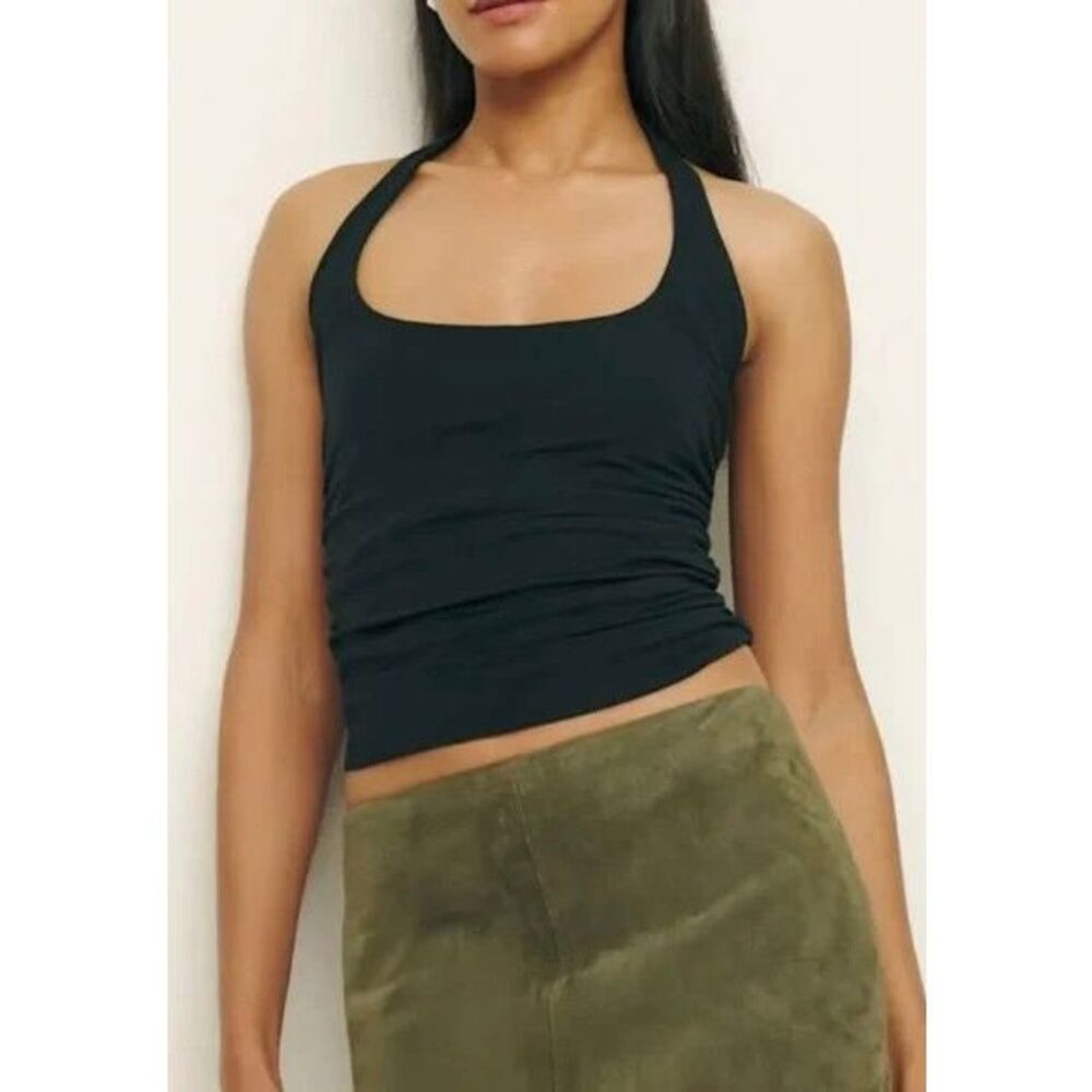 Reformation Molly Top Black